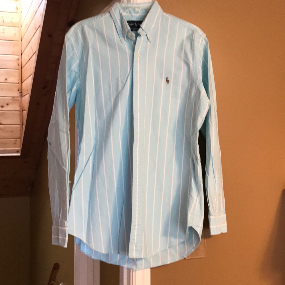 Men's polo long sleeve dress shirt